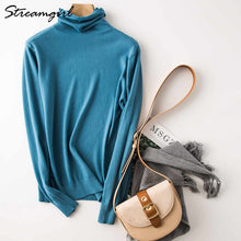 Load image into Gallery viewer, Winter Turtleneck Sweater Women Wool Warm Jumpers Ladies Pullover 2019 Autumn Winter Sweaters Black Cashmere Sweater Turtleneck