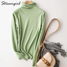 Load image into Gallery viewer, Winter Turtleneck Sweater Women Wool Warm Jumpers Ladies Pullover 2019 Autumn Winter Sweaters Black Cashmere Sweater Turtleneck