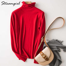Load image into Gallery viewer, Winter Turtleneck Sweater Women Wool Warm Jumpers Ladies Pullover 2019 Autumn Winter Sweaters Black Cashmere Sweater Turtleneck