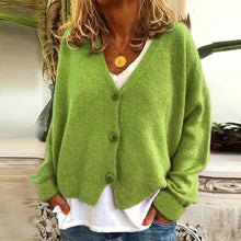 Load image into Gallery viewer, 15 Candy colors Cardigan Sweater Women Autumn Button Sweaters Female casual Loose Long Sleeve Knitted Sweater 2019 winter outfit
