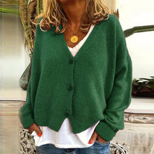 Load image into Gallery viewer, 15 Candy colors Cardigan Sweater Women Autumn Button Sweaters Female casual Loose Long Sleeve Knitted Sweater 2019 winter outfit