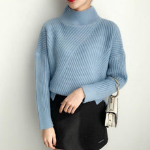 Load image into Gallery viewer, 2020 6 Colors Women Autumn Winter Sweater Knitted Black White Yellow Female Sweaters Turtleneck Ladies Pullover Jumper Pull trui