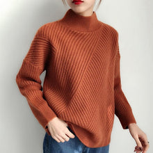 Load image into Gallery viewer, 2020 6 Colors Women Autumn Winter Sweater Knitted Black White Yellow Female Sweaters Turtleneck Ladies Pullover Jumper Pull trui