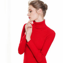 Load image into Gallery viewer, Turtleneck Women Cashmere Sweater Women Winter Sweaters Ladies Warm Winter Woman Sweater Knitting Pullovers Female Sweater 2019