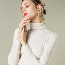 Load image into Gallery viewer, Turtleneck Women Cashmere Sweater Women Winter Sweaters Ladies Warm Winter Woman Sweater Knitting Pullovers Female Sweater 2019