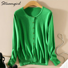 Load image into Gallery viewer, Knitted Cardigan Women Cashmere Wool Female Cardigans Short Black Cardigan Plus Size 2019 Cardigans Big Size Women Tops Spring
