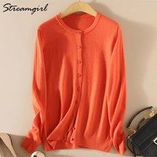 Load image into Gallery viewer, Knitted Cardigan Women Cashmere Wool Female Cardigans Short Black Cardigan Plus Size 2019 Cardigans Big Size Women Tops Spring
