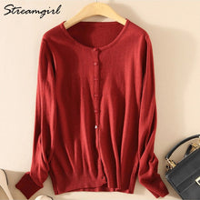 Load image into Gallery viewer, Knitted Cardigan Women Cashmere Wool Female Cardigans Short Black Cardigan Plus Size 2019 Cardigans Big Size Women Tops Spring