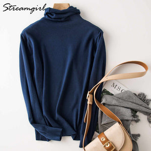 Winter Turtleneck Sweater Women Wool Warm Jumpers Ladies Pullover 2019 Autumn Winter Sweaters Black Cashmere Sweater Turtleneck