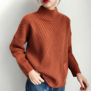 2020 6 Colors Women Autumn Winter Sweater Knitted Black White Yellow Female Sweaters Turtleneck Ladies Pullover Jumper Pull trui