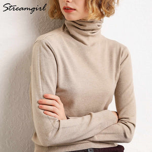 Winter Turtleneck Sweater Women Wool Warm Jumpers Ladies Pullover 2019 Autumn Winter Sweaters Black Cashmere Sweater Turtleneck