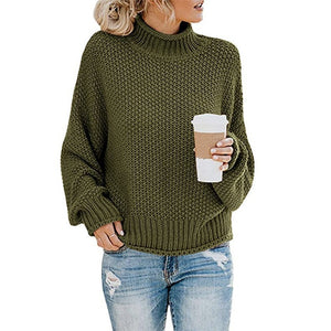 Bonjean Knitted Tops Jumper Autumn Winter Casual Pullovers Sweaters Women Thick Women Long Sleeve Big Loose Sweater Girls