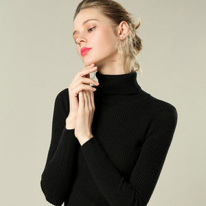 Turtleneck Women Cashmere Sweater Women Winter Sweaters Ladies Warm Winter Woman Sweater Knitting Pullovers Female Sweater 2019